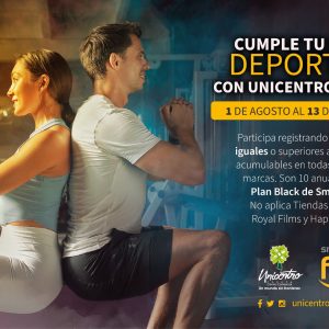 CUMPLE TU META DEPORTIVA CON UNICENTRO CÚCUTA