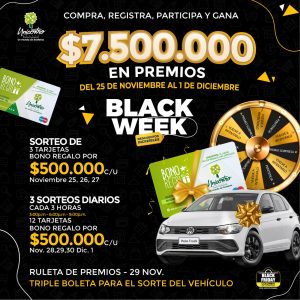 SORTEO BONO REGALO BLACK WEEK